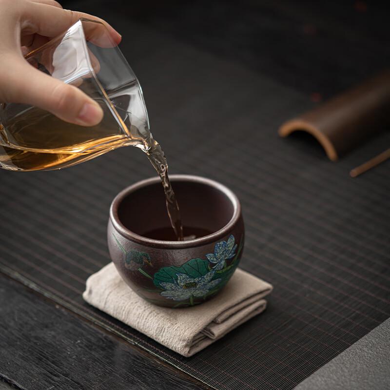 Yixing Zisha Duan Ni Summer Lotus Teacup