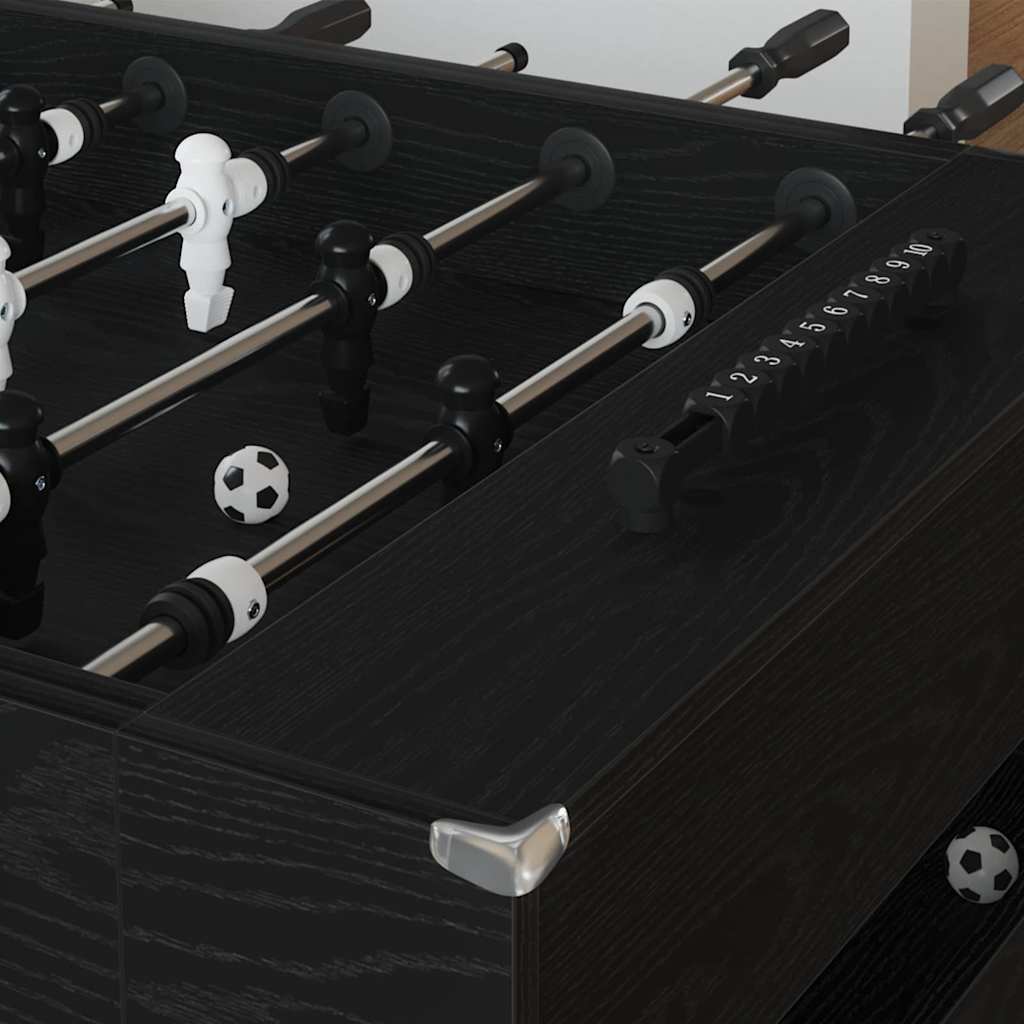 Table Football Table Black Oak 146.5 x 74 x 85 cm