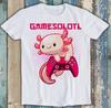 Gamer Axolotl Lover Cute Axolotls Online Gaming Funny Gift Tee T Shirt M1559