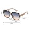 New Fashion Square Frame Sunglasses for Women Luxury Sunglasses UV Protection Large Frame Glasses