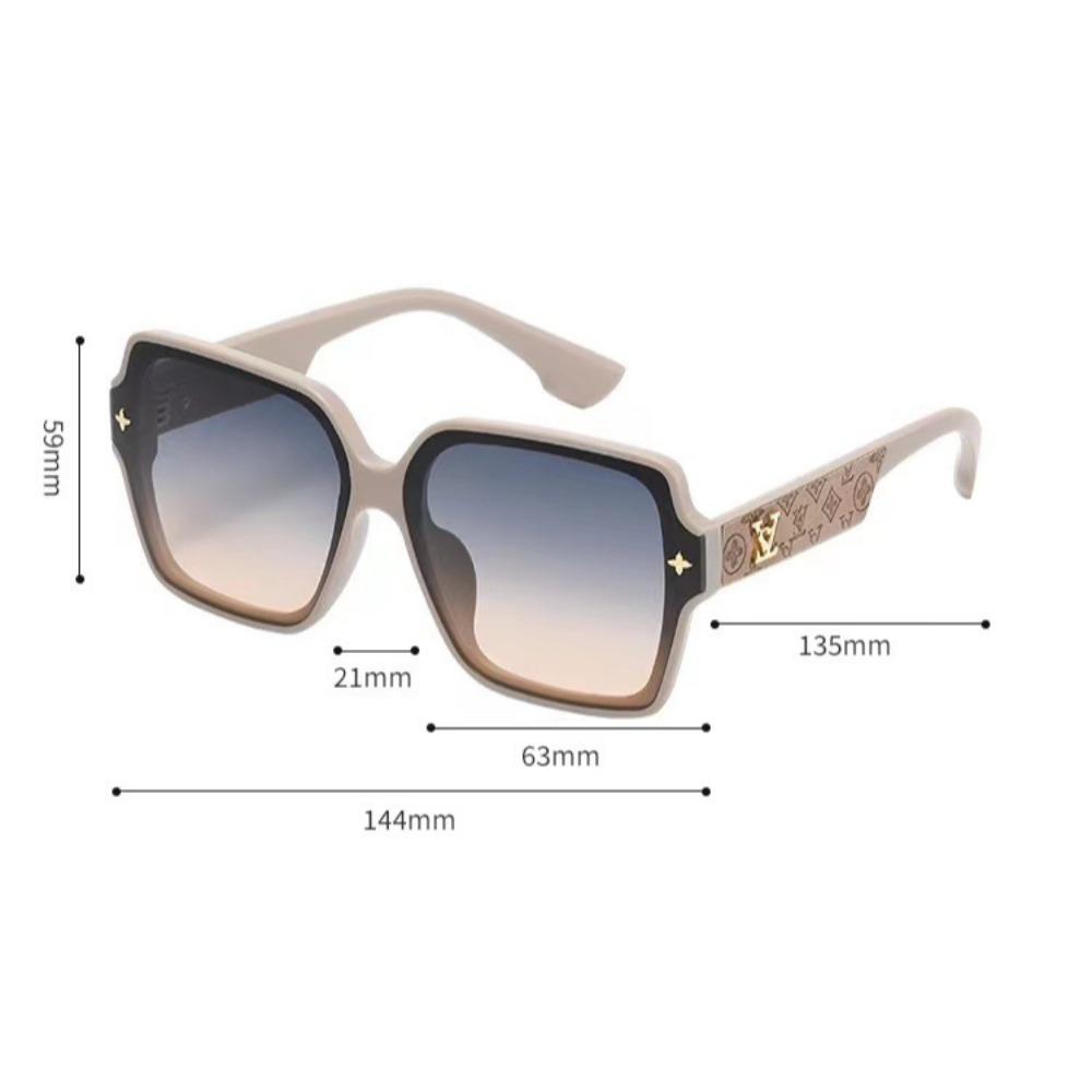 New Fashion Square Frame Sunglasses for Women Luxury Sunglasses UV Protection Large Frame Glasses