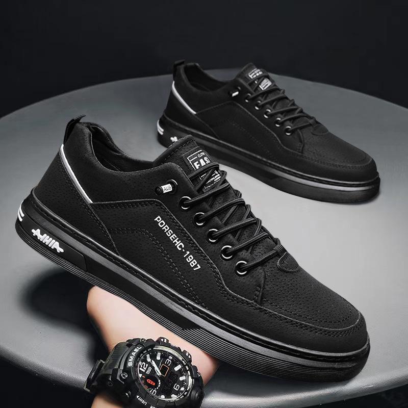 Labor Insurance Men's Shoes 2 New Autumn and Winter Men's Board Shoes Sports Leisure Waterproof, Non-slip and Wear-resistant Work Shoes