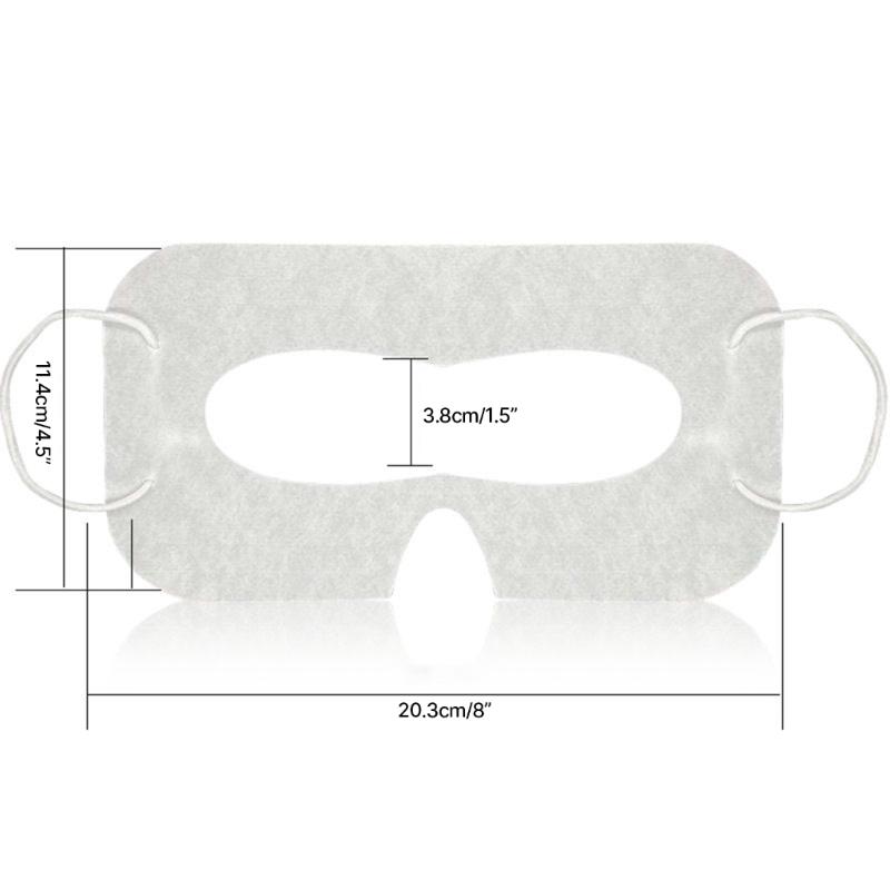 100pcs Comfortable Disposable VR Eye Mask for Headsets Sweat Absorbent for Individual Hygienic Experience
