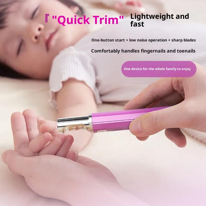 USB Rechargeable Electric Nail Clippers Trimmer Safe For Babies Kids Adults Home Travel Use Personal Grooming Essential
