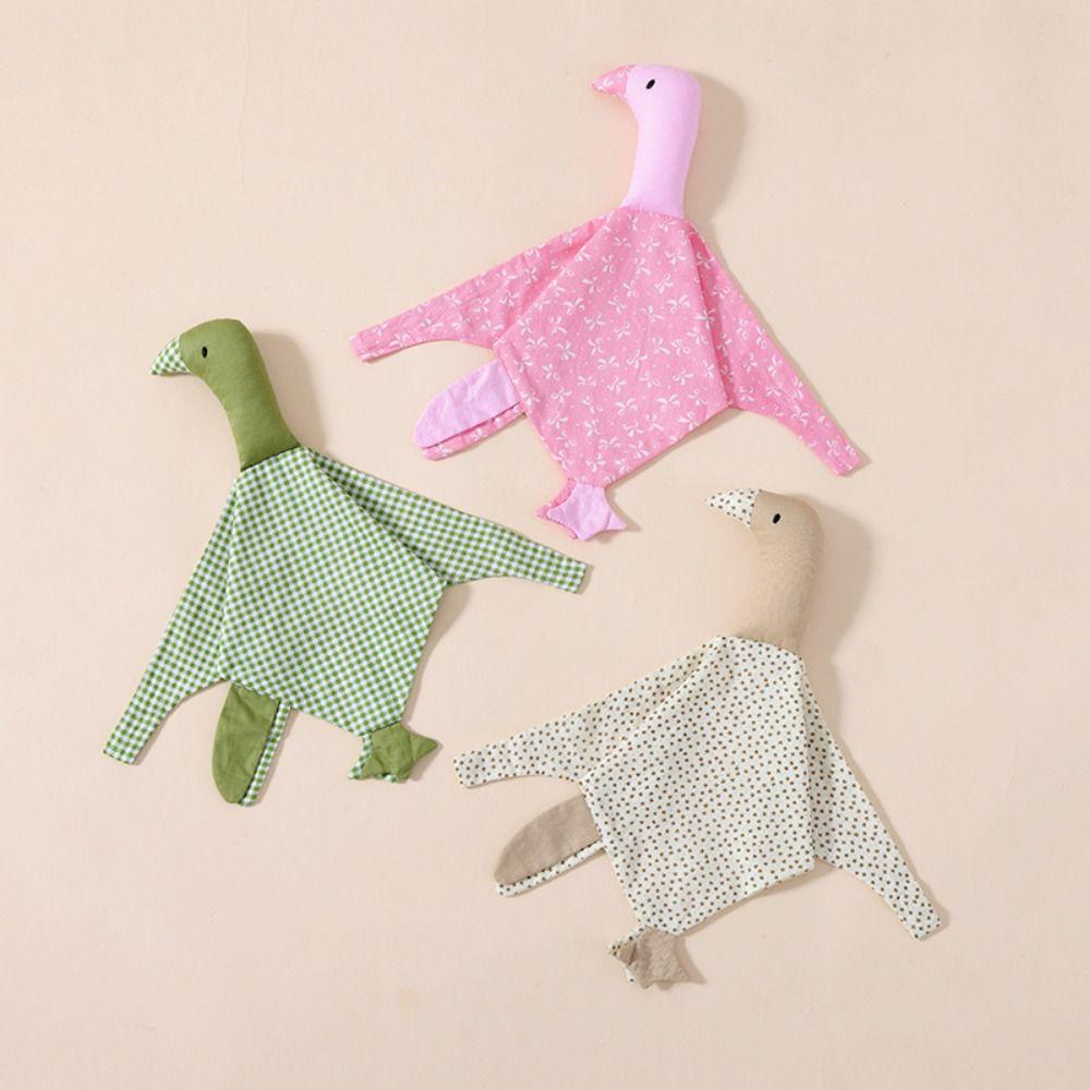 Pure Cotton Newborn Saliva Towel Swan Kid Gooses Snuggle Toy Birthday Gift