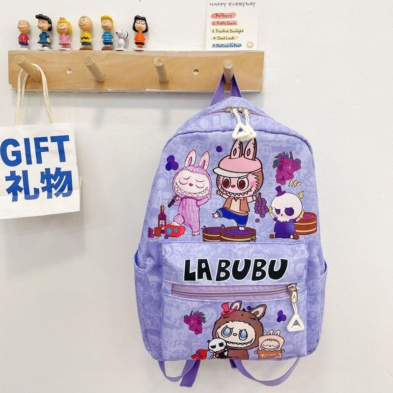 

Cute Children s Backpack Large Capacity Boys and Girls Kindergarten Schoolbag Large Cartoon Backpack large светло-фиолетовый