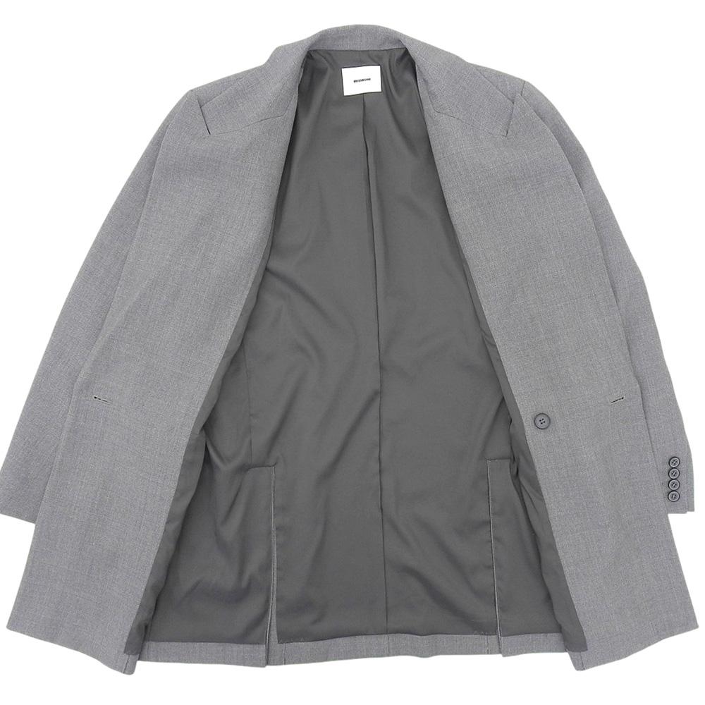 MIESROHE Relaxed Double Long Jacket Women's Gray 0 MWFJ244049 Jacket 0 grayUsed