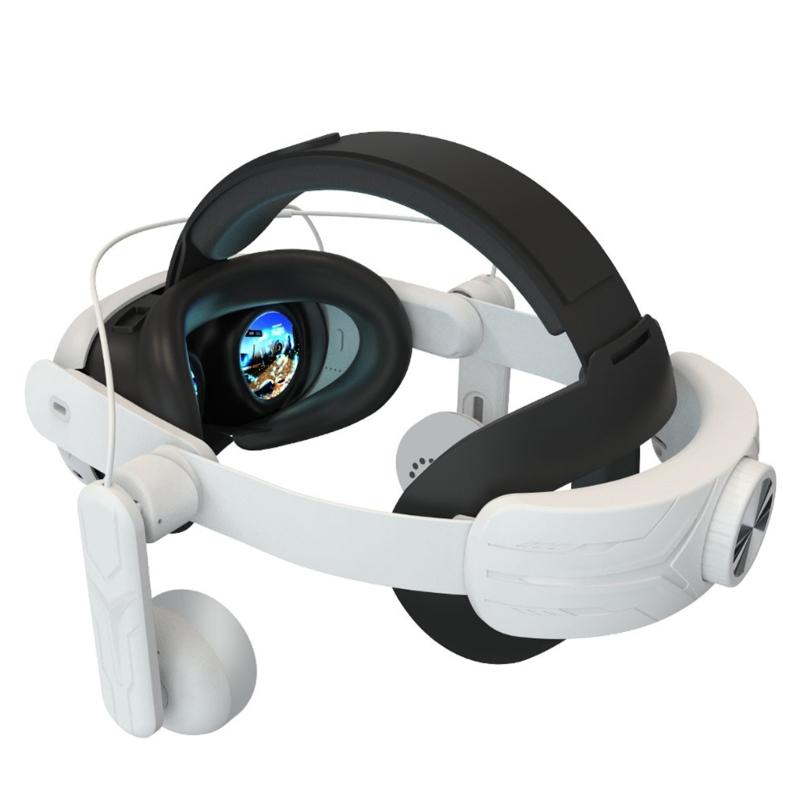 Head Strap for Quest3 VR with Headphones Adjustable Headstrap with Enhanced Comfort Support,Easy to install