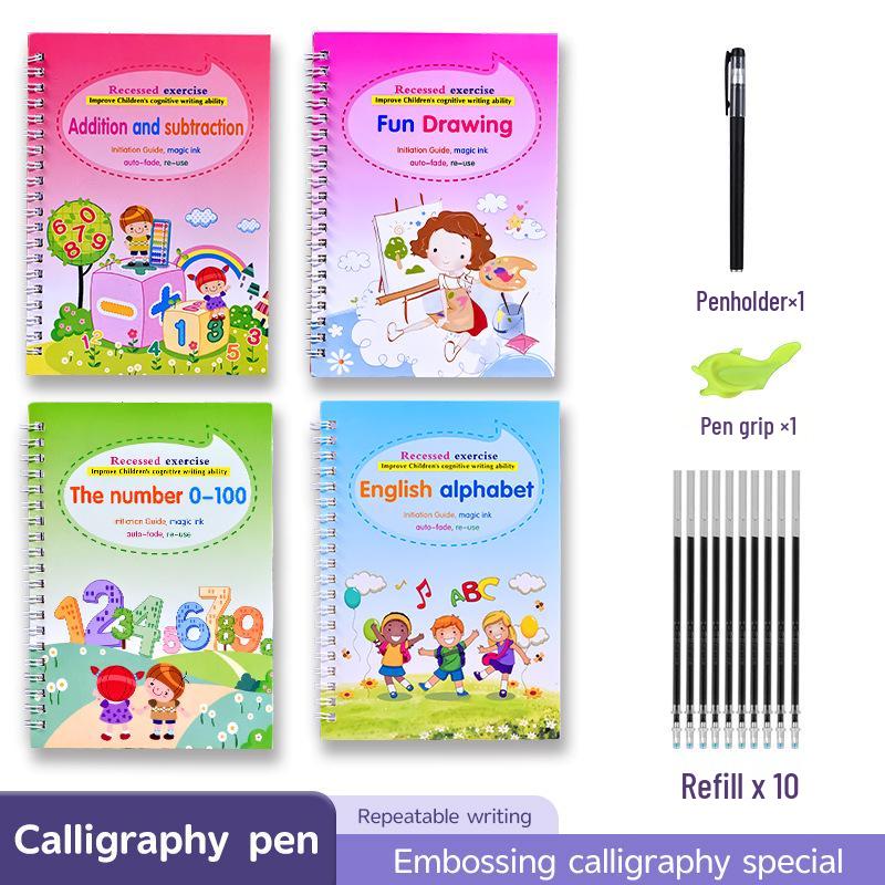 Cross-Border English Transition Calligraphy & Drawing Book for Elementary Students