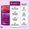 Carbamide Forte Melatonin 10 mg Schlaf-Gummis mit Vitamin B6 – 60 Vegane Gummis für entspannten Schlaf