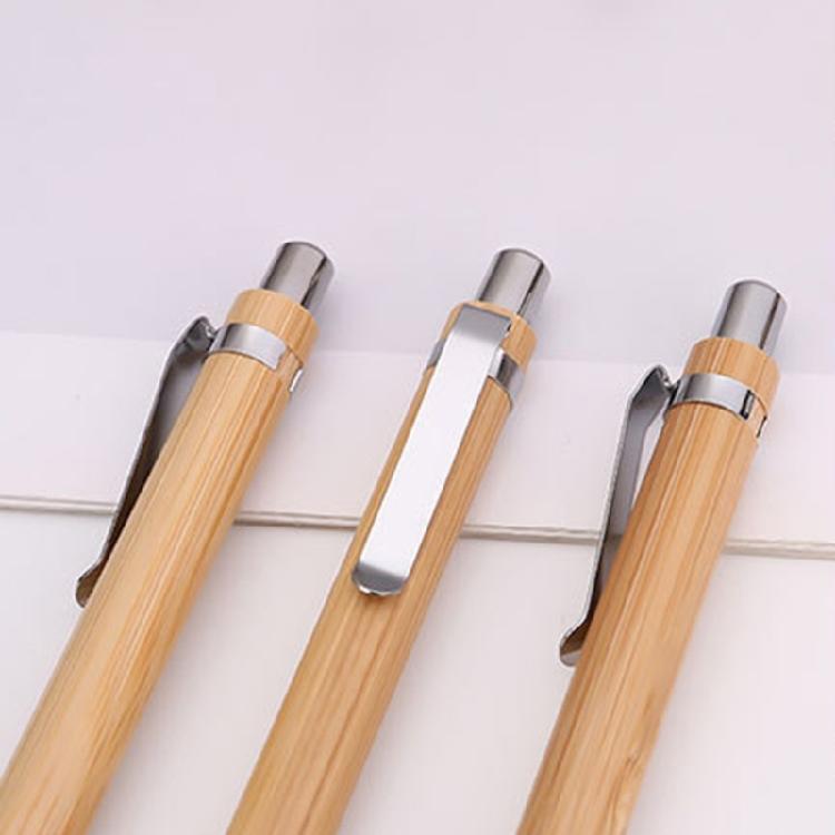 10x/Set 0.5mm Writing Pen Retractable Ballpoint Pen Bamboo Pen Journaling Pen