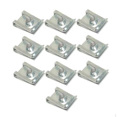 10 Pack U Clip Fasteners for Auto And Motorcycle Repair Parts