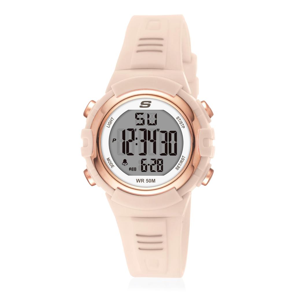 Skechers TRURO LCD Rose Gold Polycarbonate SR6187 Women's Watch,