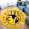 Club America Round Area Rug,Carpet Rug for Living Room Bedroom Sofa Playroom Decor,Non-slip Floor Mat