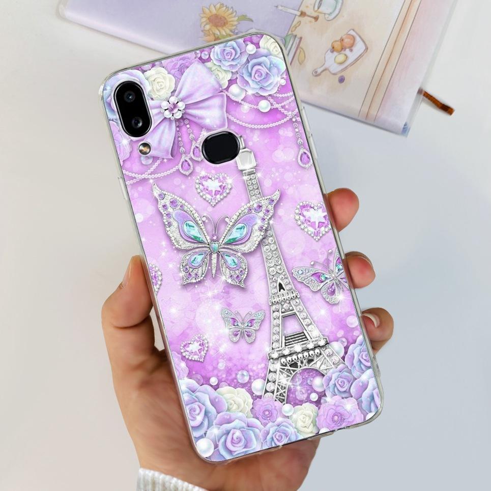 For Samsung Galaxy A10s SM-A107F Case Cute Dinosaur Astronaut Clear Silicon Soft Cover For Samsung A10s A 10 S A10 Phone Case
