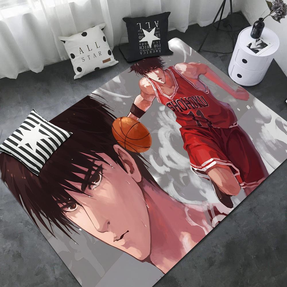 The First Slam Dunk Lange Teppiche Nordischer Stil Heimfußmatte Badezimmer-Toilettenmatten Schlafzimmer Hoteldekor Matte