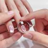 New Automatic 3D Openwork French Ombre Cat-eye Nail Stickers—perfect for Nail Salons and Nail Enthusiasts