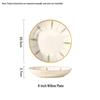Underglaze Ceramic Dinnerware Set: 6 Plates & Bowls - New Style for Fruit, Rice & More