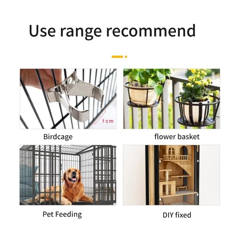 3Pcs Bird Feeder Food Holder Rustprof Fruit Vegetable Feeding Clip for Small Animal Bird Cage Food Dispenser
