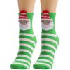 Cute Cartoon Mid-calf Cotton Socks With Christmas Elk And Socks Patterns