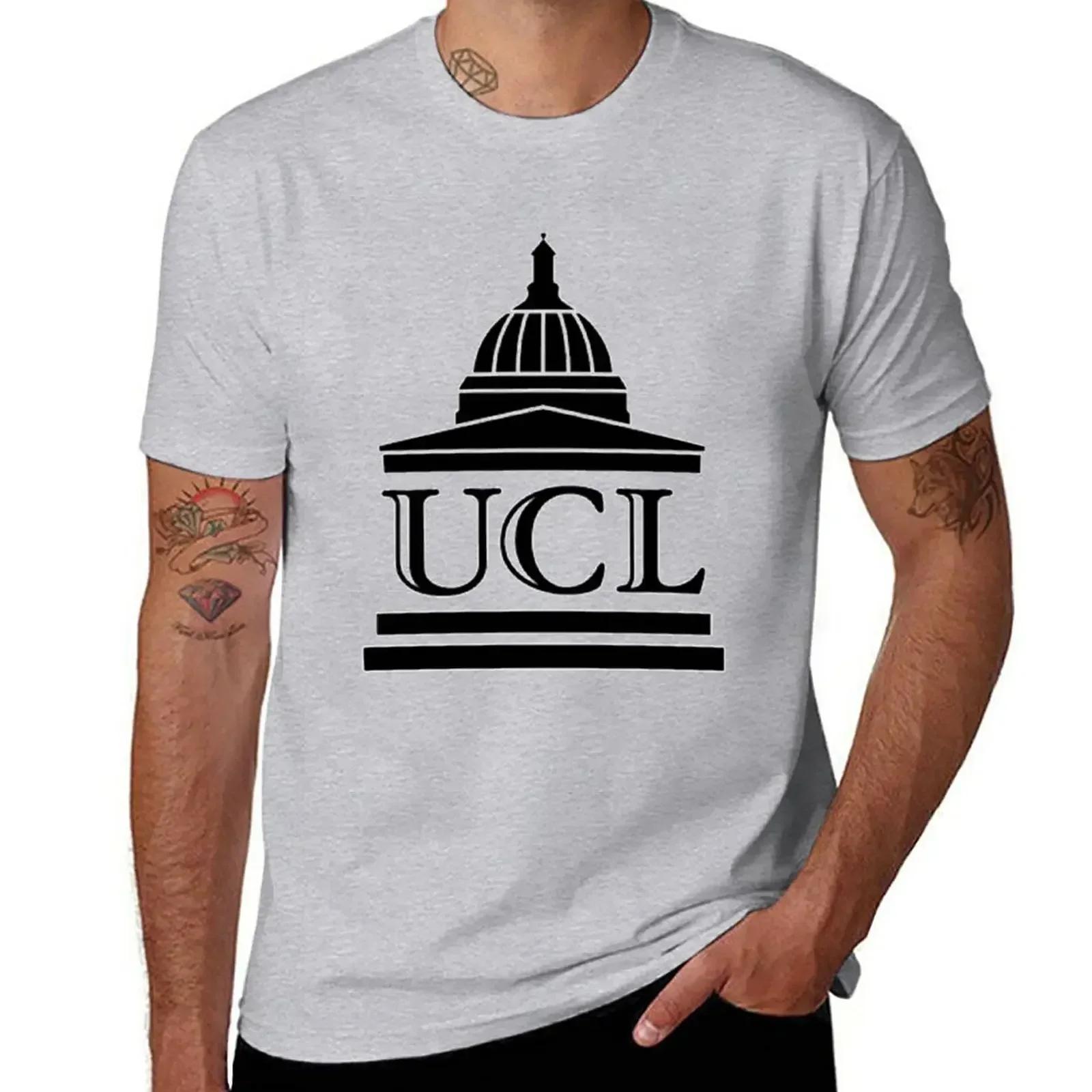 UCL University College London Logo T-Shirt summer tops sweat Short sleeve tee men L