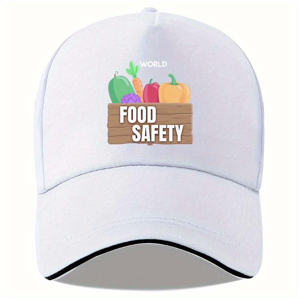 World Food Safety Vegetables Graphic Baseball Cap Polyester Unisex Casual Adjustable Hat