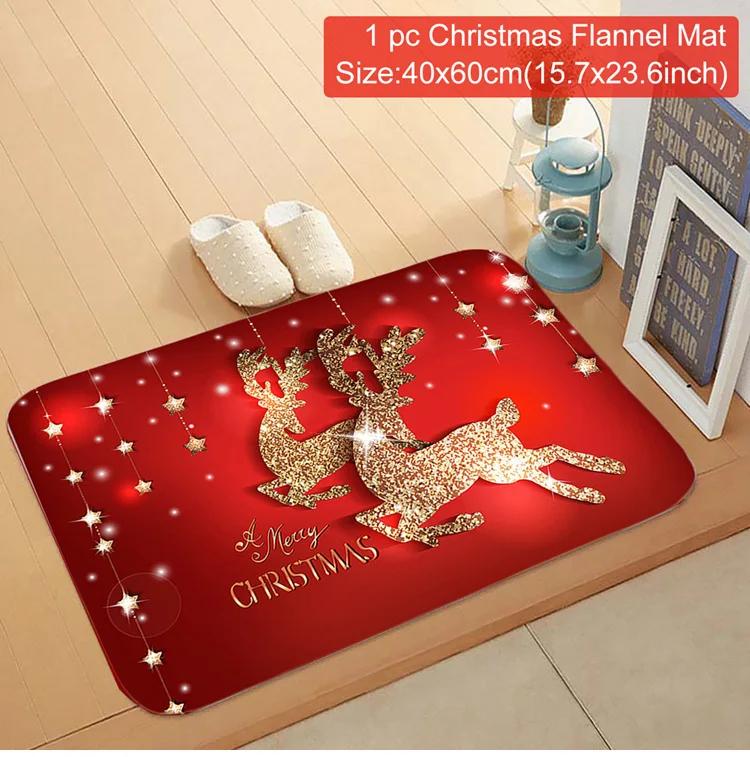 Christmas Door Mat Santa Claus Outdoor Carpet Merry Christmas Decorations for Home  Navidad Xmas Ornament New Year 2025