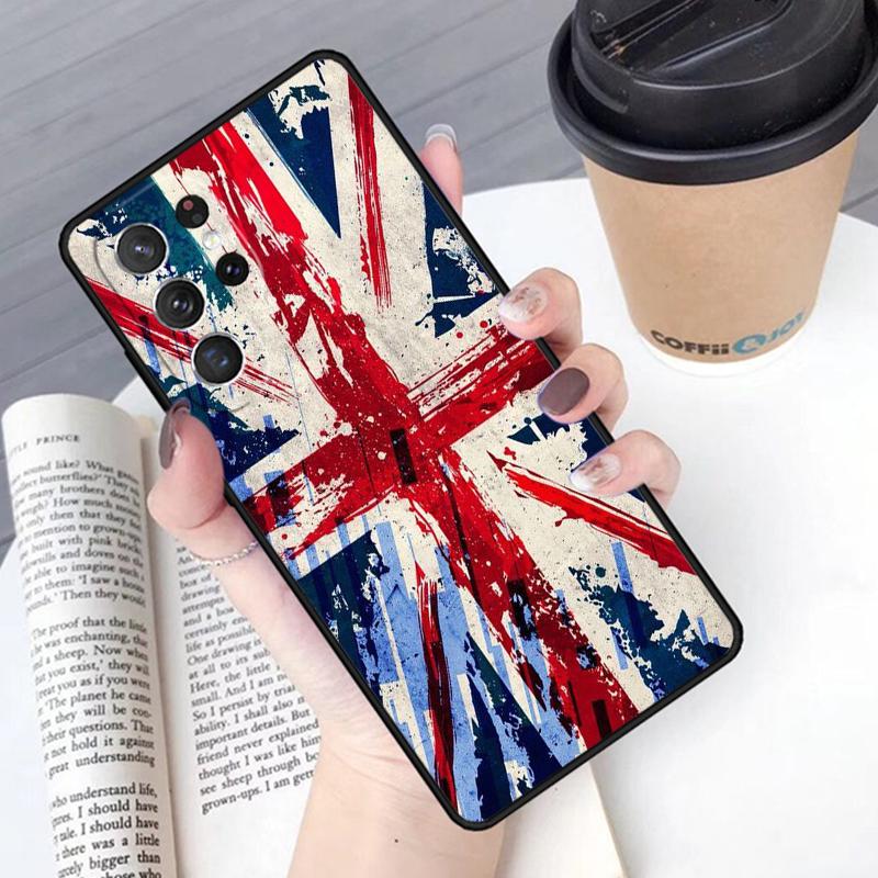 United Kingdom flag UK phone case Cover For Samsung Galaxy S24 S25 Ultra S21 S22 Ultra S10E Note 10 Plus Note 20 FE S23