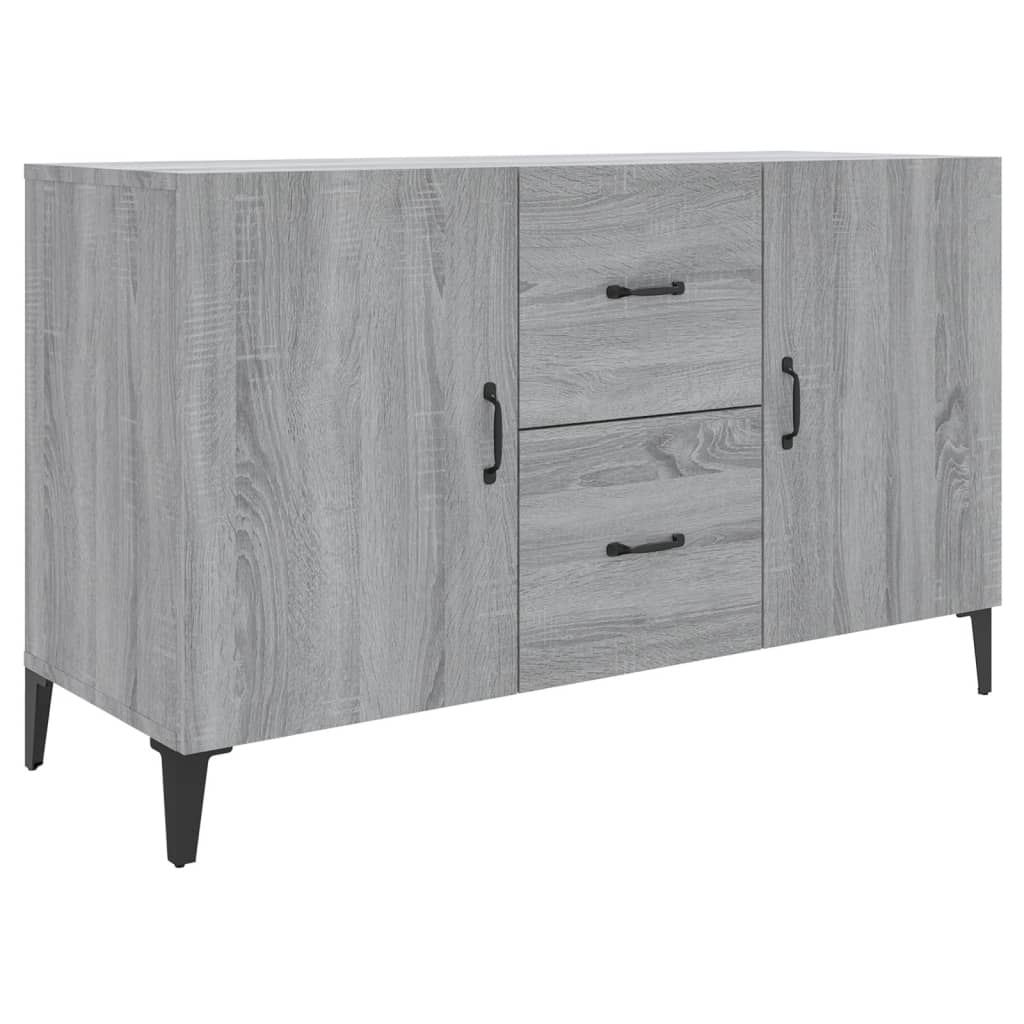 Vidaxl Komoda, Szary Dąb Sonoma, 100X36X60 Cm, Materiał Drewnopochodny