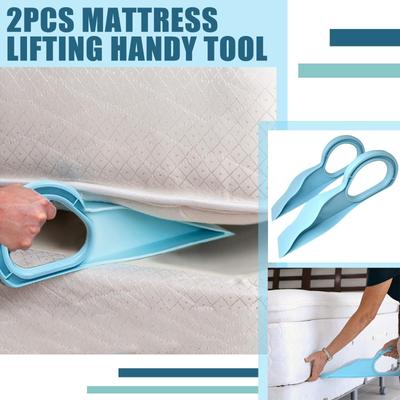 2PCS Mattress Wedge Elevator Bed Making Mattress Lifter Handy Tool Ergonomic Alleviate Back Pain Bed Moving Tool ABS Labor Saving