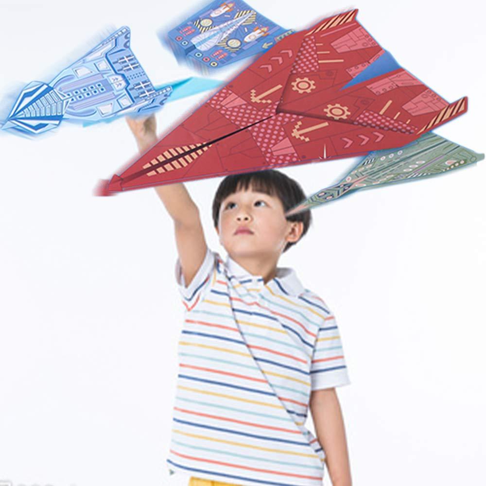Montessori Airplane Origami Set Art Learning Versatile Paper Aircraft Toy Kids Toddlers Children