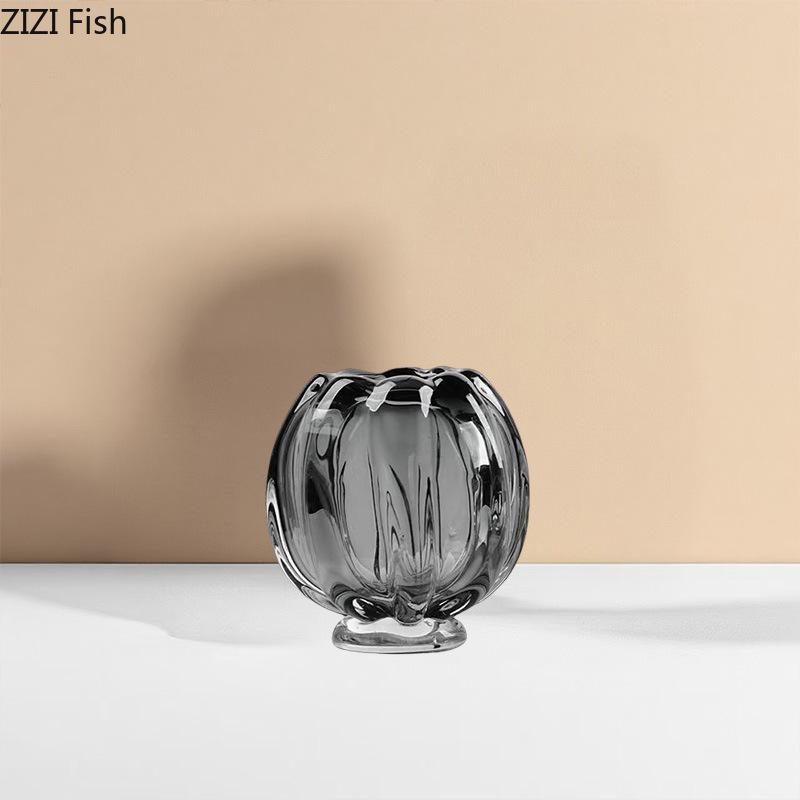 Creative Transparent Vase Plant Pots Table Decoration Minimalist Flowers Arrangement Floral Vases Ornaments Room Aesthetic Decor