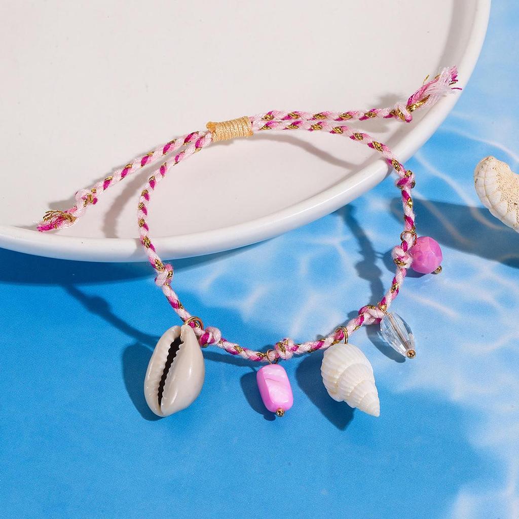 Bohemian Ocean Style Shell Necklace & Starfish Bracelet Set