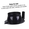 Hair Dye Mixing Bowl Set, 4pcs Black Plastic with Handles, Antistatic Easy Clean for Salon and Home