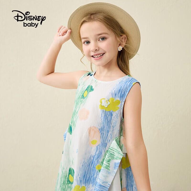 Disney Girls' Summer Floral Sleeveless Dress