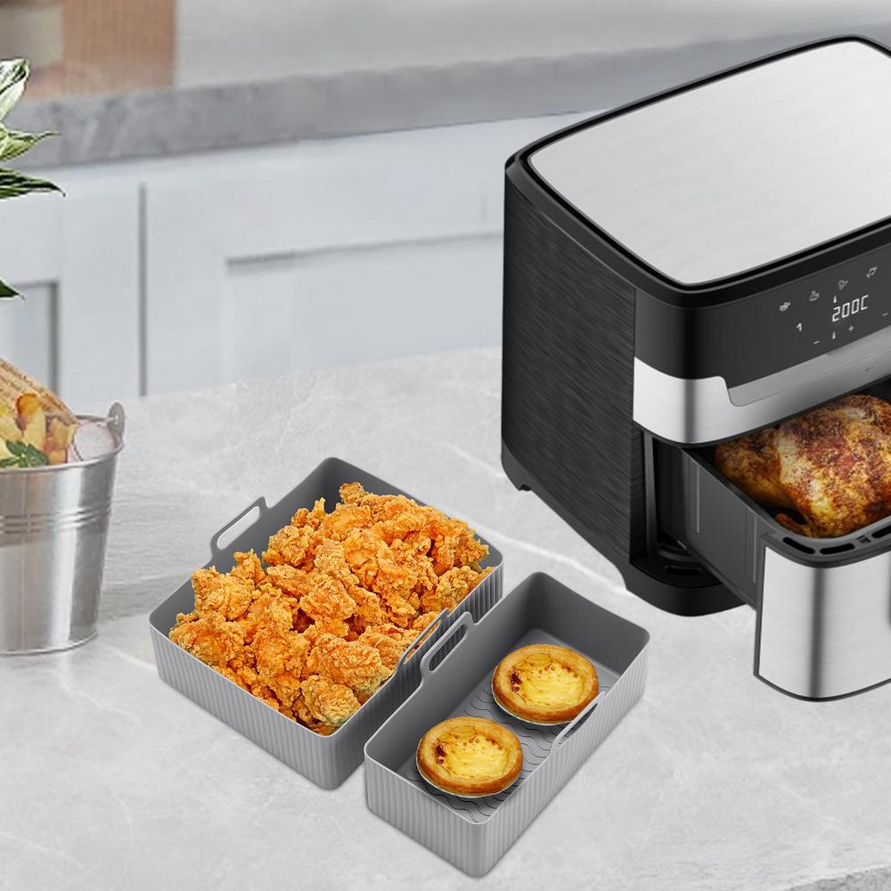 Σιλικονούχος Δίσκος Φριτέζας Αέρος Καλάθι Ψησίματος Πίτσα Τηγανητό Κοτόπουλο Φριτέζα Αέρος Σιλικονούχο Καλάθι Επαναχρησιμοποιούμενο Ταψί Φριτέζας Αέρος Αξεσουάρ