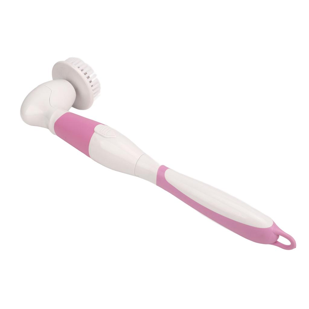 Electric Bath Massage Brush Rotatable Soft Electric Body Scrubber Shower Brush with Long Handle for Shower Exfoliating