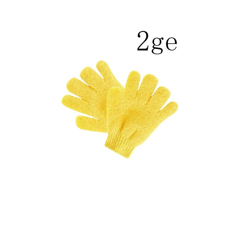 1-4pair Five Fingers Bath Gloves Household Shower Scrub Body Wash Children Home Supply Elastic Wipe Back Bathing Cleaning Gloves