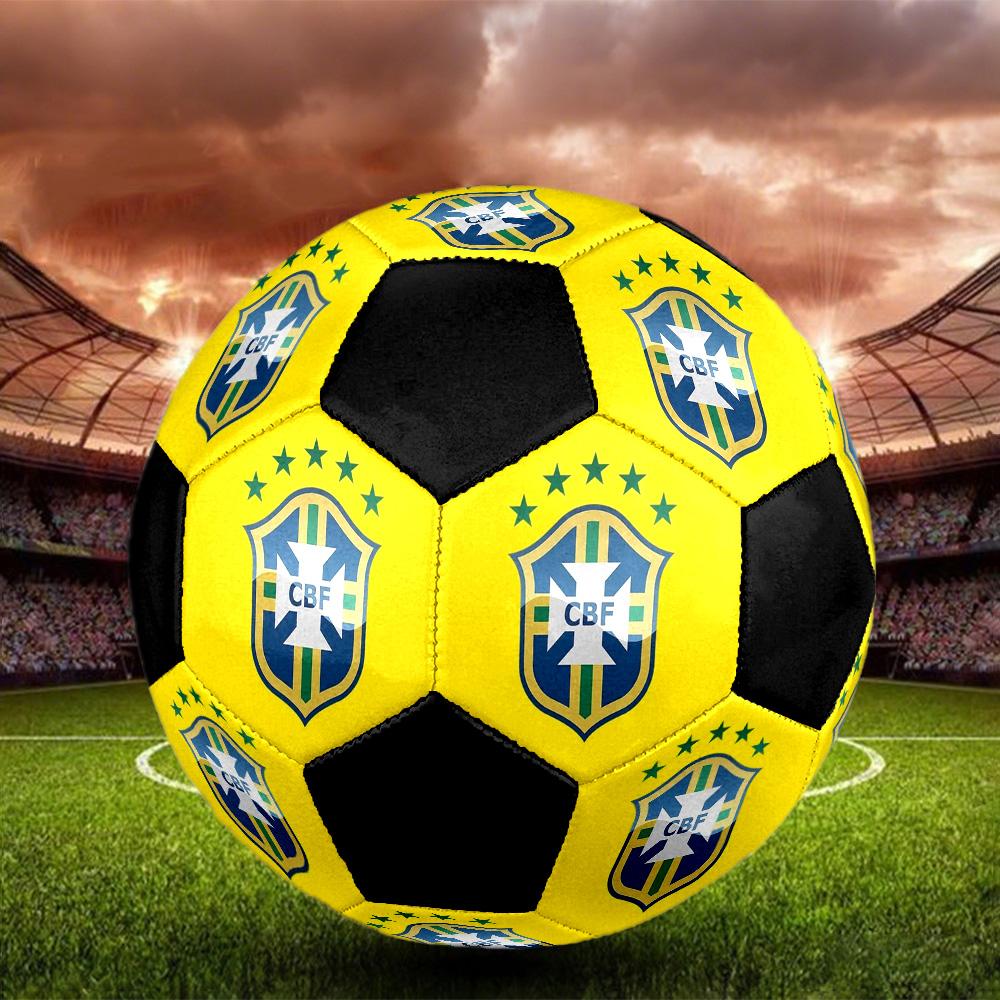 Cbf Pallone da Calcio a 5 Colorato Cucito a Macchina PVC Taglia 5 Pronto per Allenamento di Squadra e Competizione Durevole Alta Rimbalzo Fresco Regalo Sportivo