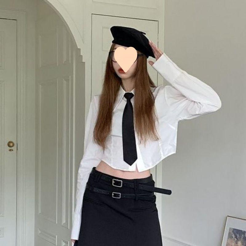 

Women s Loose Long Sleeve Shirt with Tie Tie Loose Long sleeve Shirt Women WHITE XL