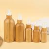 Empty 10/20/30/50/100Ml Bamboo Outer Shell Plastic Spray Bottle With Fine Mist Dispenser For Liquid Perfume Toiletries Container