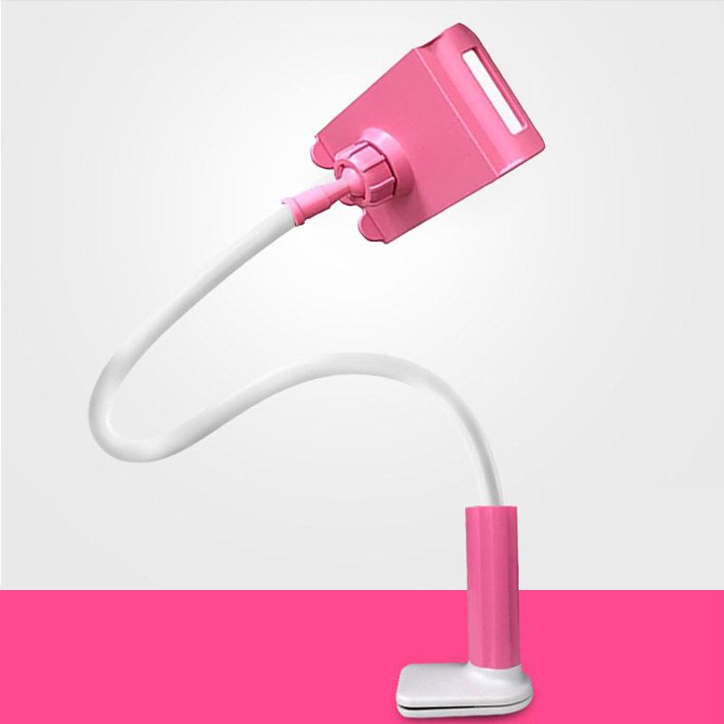 

Стабильный спиральный держатель для мобильного телефона, вращающийся на 360 градусов универсальный патрон для телефона розовый