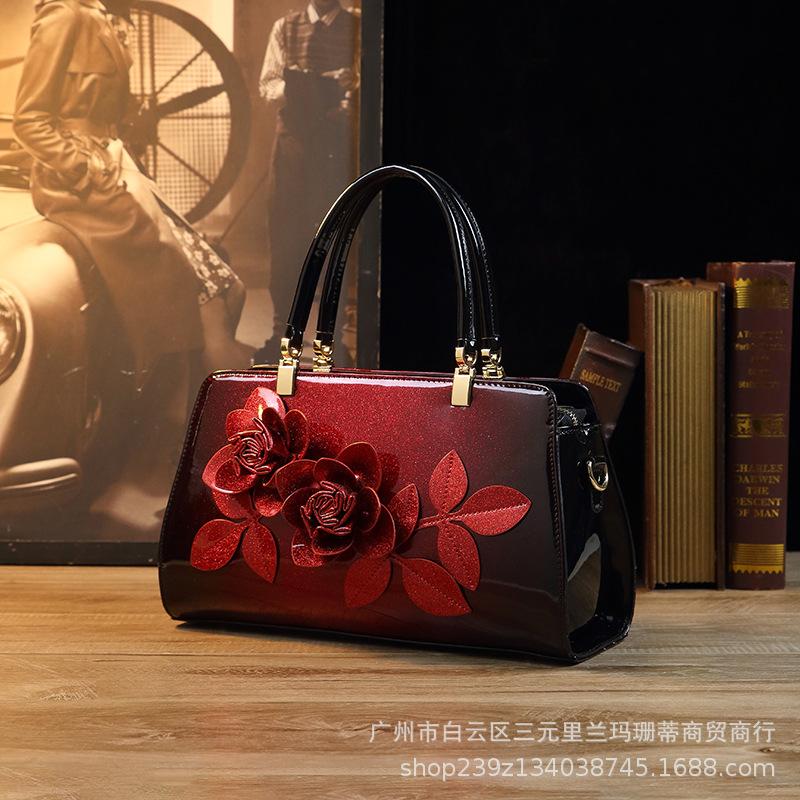 Rose Whisper Handbag High-end Mature Mom Bag Wedding Banquet Women's Bag Foreign Trade Order Women's Bag