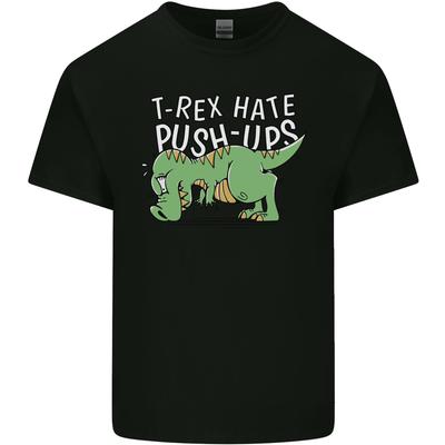 TRex Hates Pushups Dinosaur Funny Unisexs Light Cotton TShirt