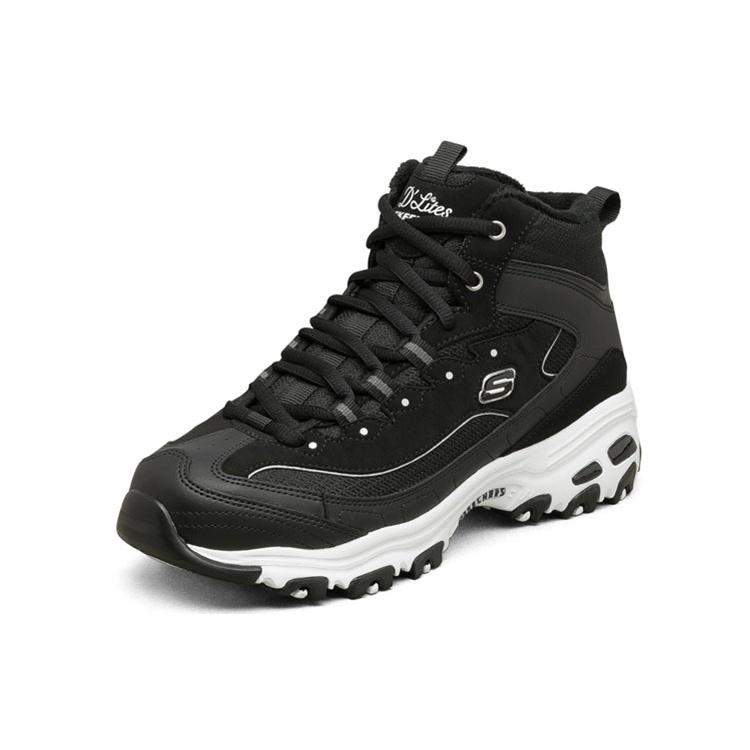 (WMNS) Skechers D'Lites 1.0 High 'Black' Women's 66666250-BLK