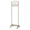 Miyatake Seisakusho Celestia Clothes 51cm Wide X 45cm Deep X Antique with Shelf for and More Rack, HS-510, 170.5cm High, Gold, Bags, Shoes,
