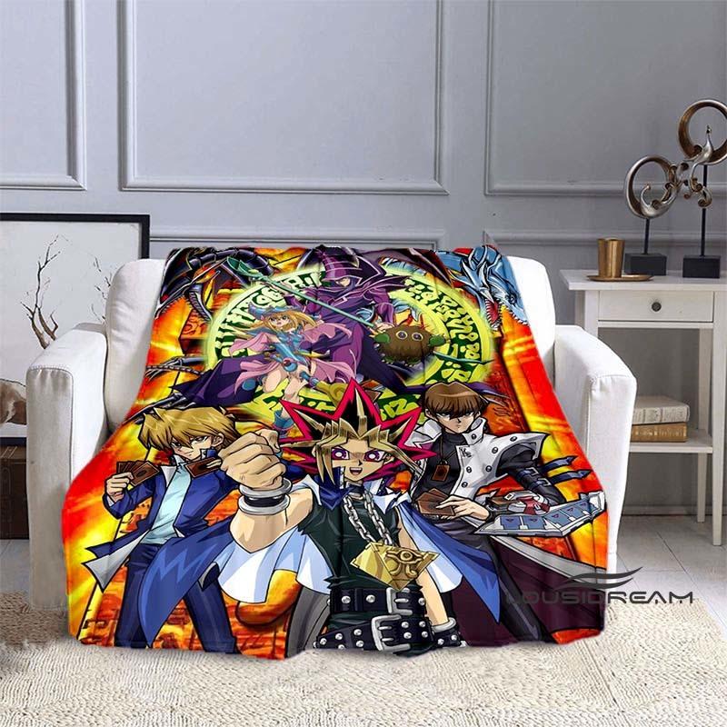 YuGiOh Anime  Cartoon Blanket  Ideal for Home Bedroom Sofa Office Hiking and Napping A Perfect Holiday Gift