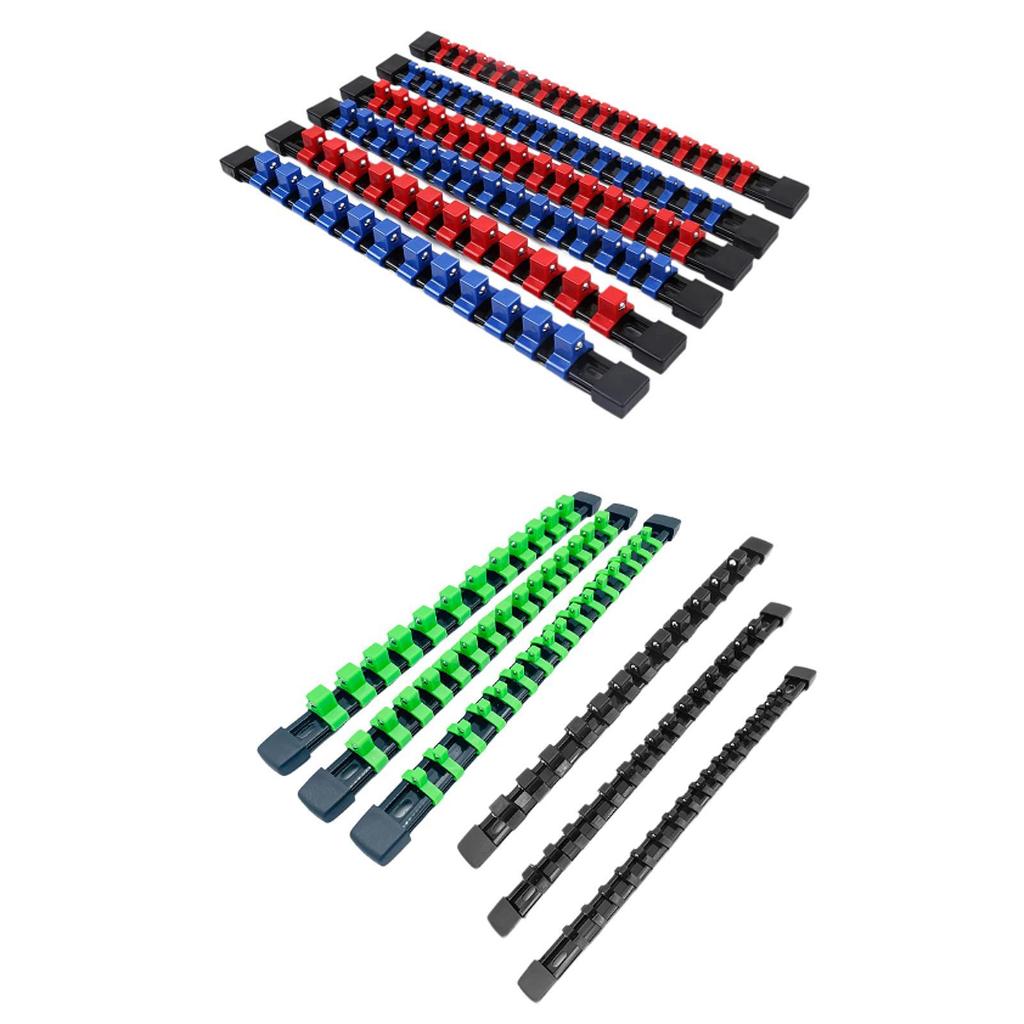 Socket Storage Holder Rack for 1/2 Inch, 1/4 Inch, and 3/8 Inch Tools