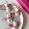 Cute Bunny Hair Clip: Small Side Clip for Girls, Perfect for Bangs and Broken Hair, Adorable Headdress for Fall 2023.