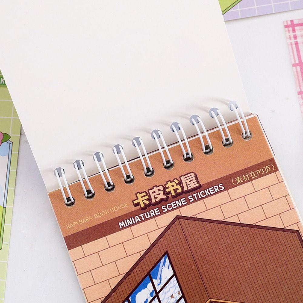 PET 3D Landscape Sticker Decompression DIY Cabin Scene Sticker Gifts